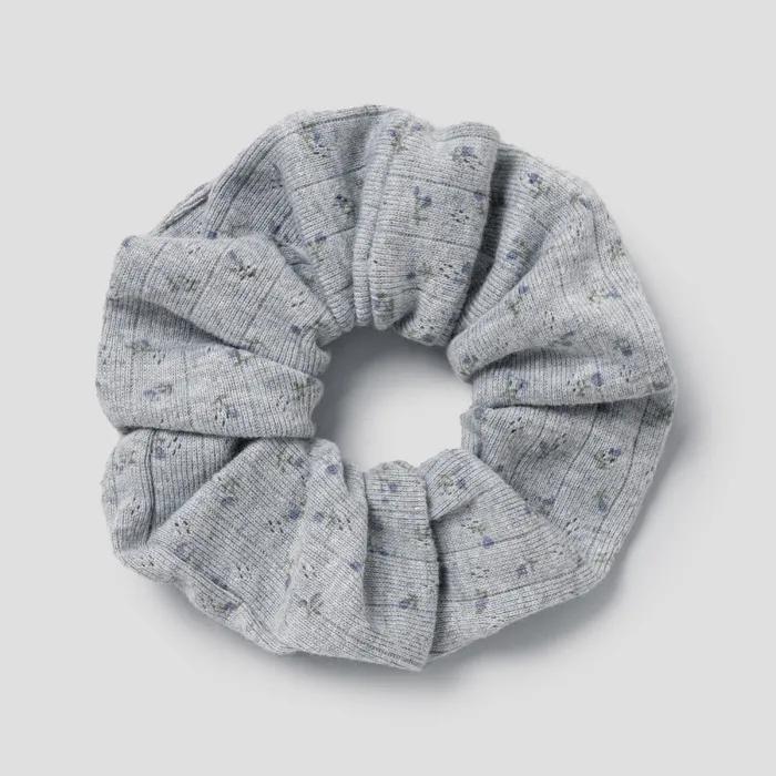 [8 Seconds] Pointel Flower Scrunchie Gray (356796AM83)