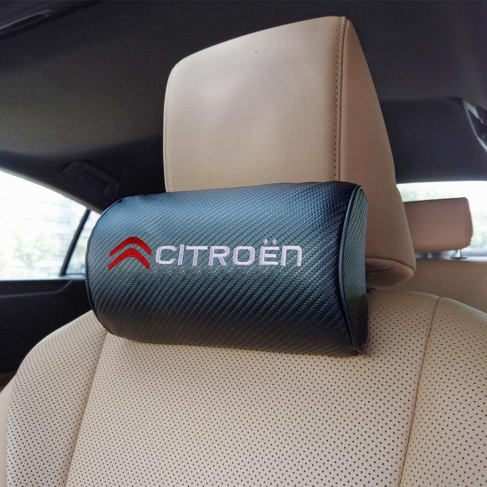 ATV4   1/2pcs Car Headrest Seat Head Neck Support Pillow Auto Accessories For Citroen Jumpy C3 C1 C4 C5x7 Berlingo VTS Aircross Picasso