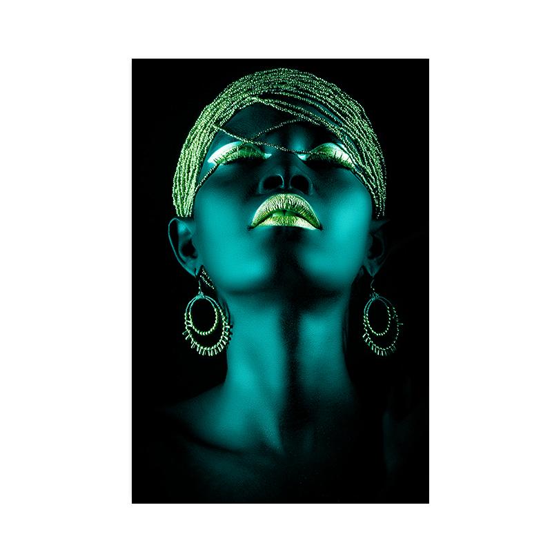 Afrikanische Frauen Leinwand Malerei Moderne Figur Poster und Drucke Wand Kunst Bilder für Bars Wohnzimmer Hause Dekoration