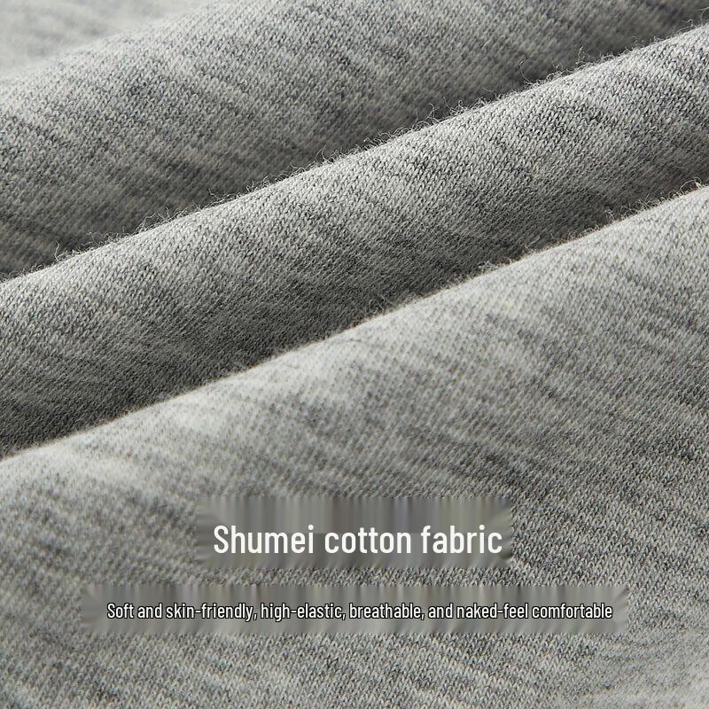 Shuya Men's Seamless Cotton Mid-Waist Briefs (2-Pack)