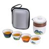 Business Gifts Kuaike Cup One Pot Two Cups Four Cups Portable Travel Kung Fu Tea Set Corporate Annual Meeting Souvenir