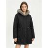 Womens Hooded Thickened Winter Jacket With Faux Fur Trim Warm Cotton-Padded Outdoor Workwear Coat In Multiple Colors