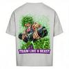 Dragon Ball Gym Sports Casual TRAIN LIKE A BEAST TShirt Unisex 2026 Summer Oversized Broly Graphic Print Outdoor Daily Wear Tee