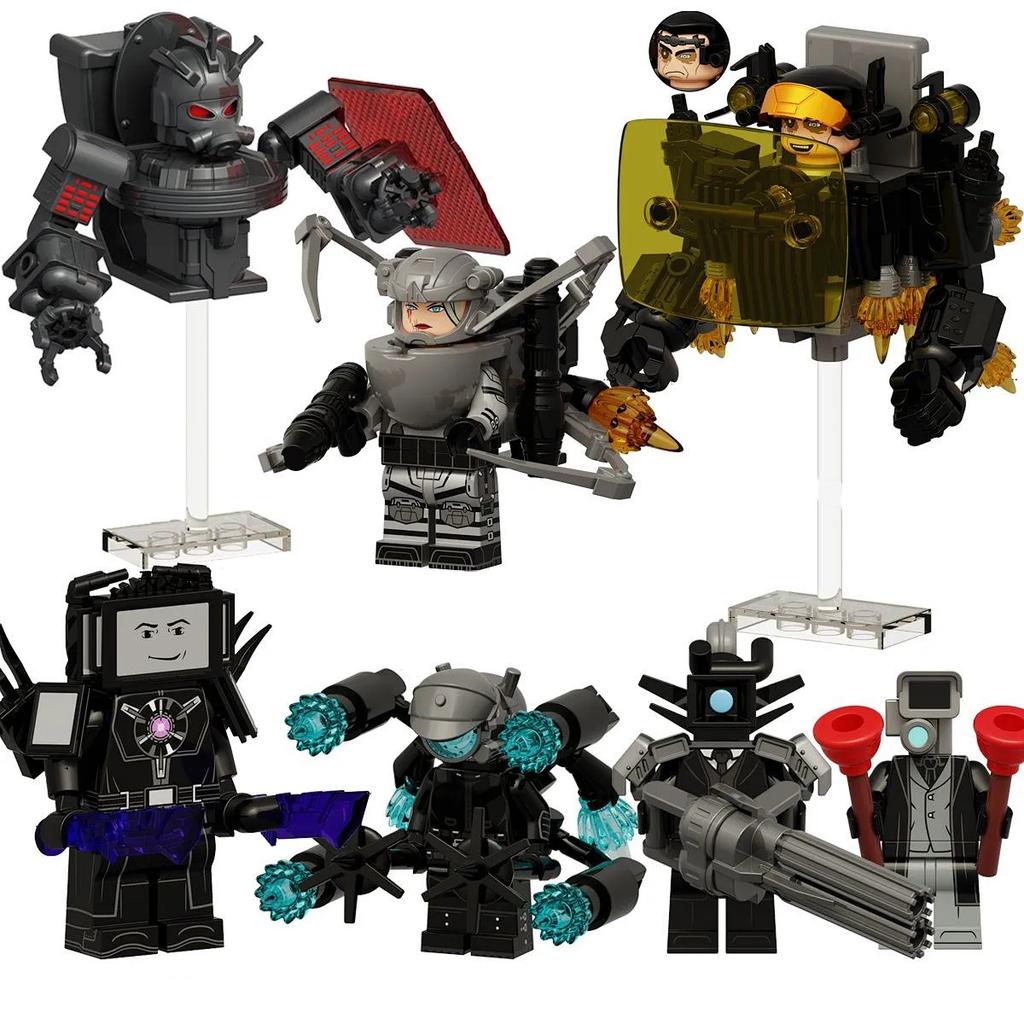 Toilet Man Building Block Toy Gift