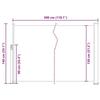 VidaXL Auvent Latéral Rétractable 140x300 cm Gris Brise-vue Store Abri Balcon 45357