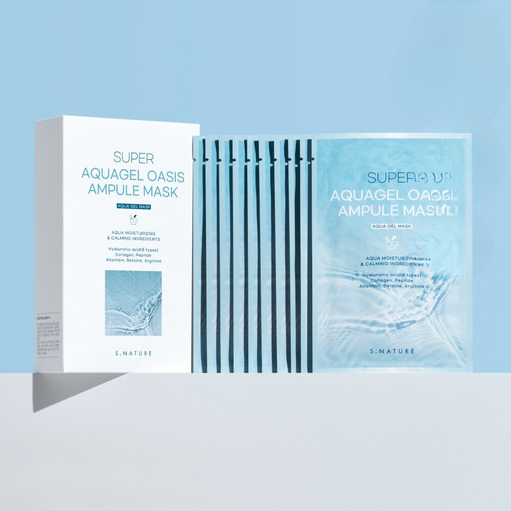 S.NATURE Super Aqua Gel Oasis Ampoule Mask Sheet 10P