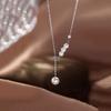 Pearl Necklace Women's Pearl Tassel Style Light Luxury Niche Design Simple Fashion Versatile Collarbone Chain for Girlfriend