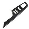 Trim Handle Bowl Cover 7Pcs ABS Black Car Accessories Carbon Fiber Style Durable Interior Decoration High Quality
