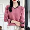 WTEMPO Women Long Sleeve Pullover Sweater Soft Comfortable Jumper Fashion Knitwear Loose Sweater