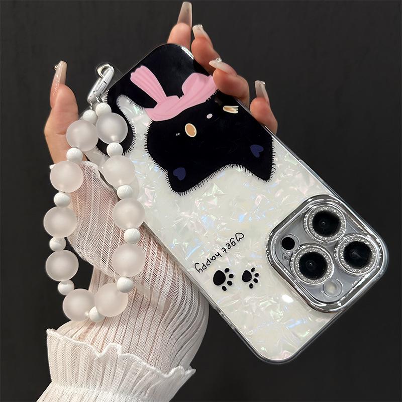 Applicable To Apple 11promax Mobile Phone Case Iphone11 Cute Black Cat Bracelet 11 New Women's 11 Cartoon 11 Hard