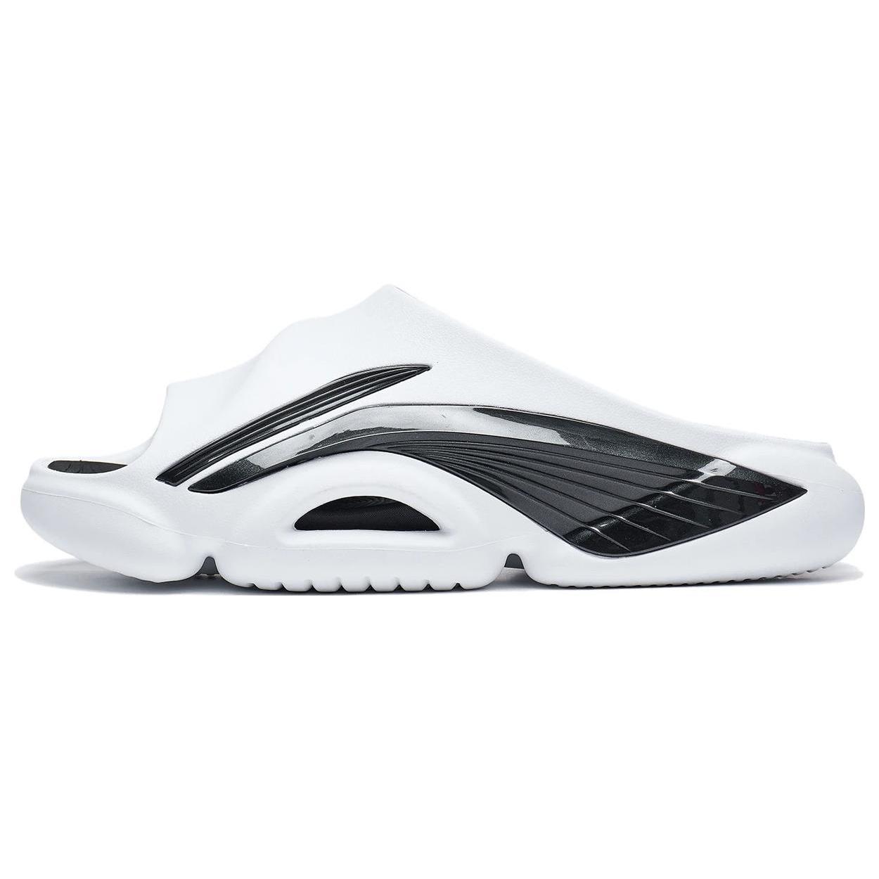 Li-Ning Badfive Speed 9 Slides White Black Men s ABTT003-1 EU 43⅔