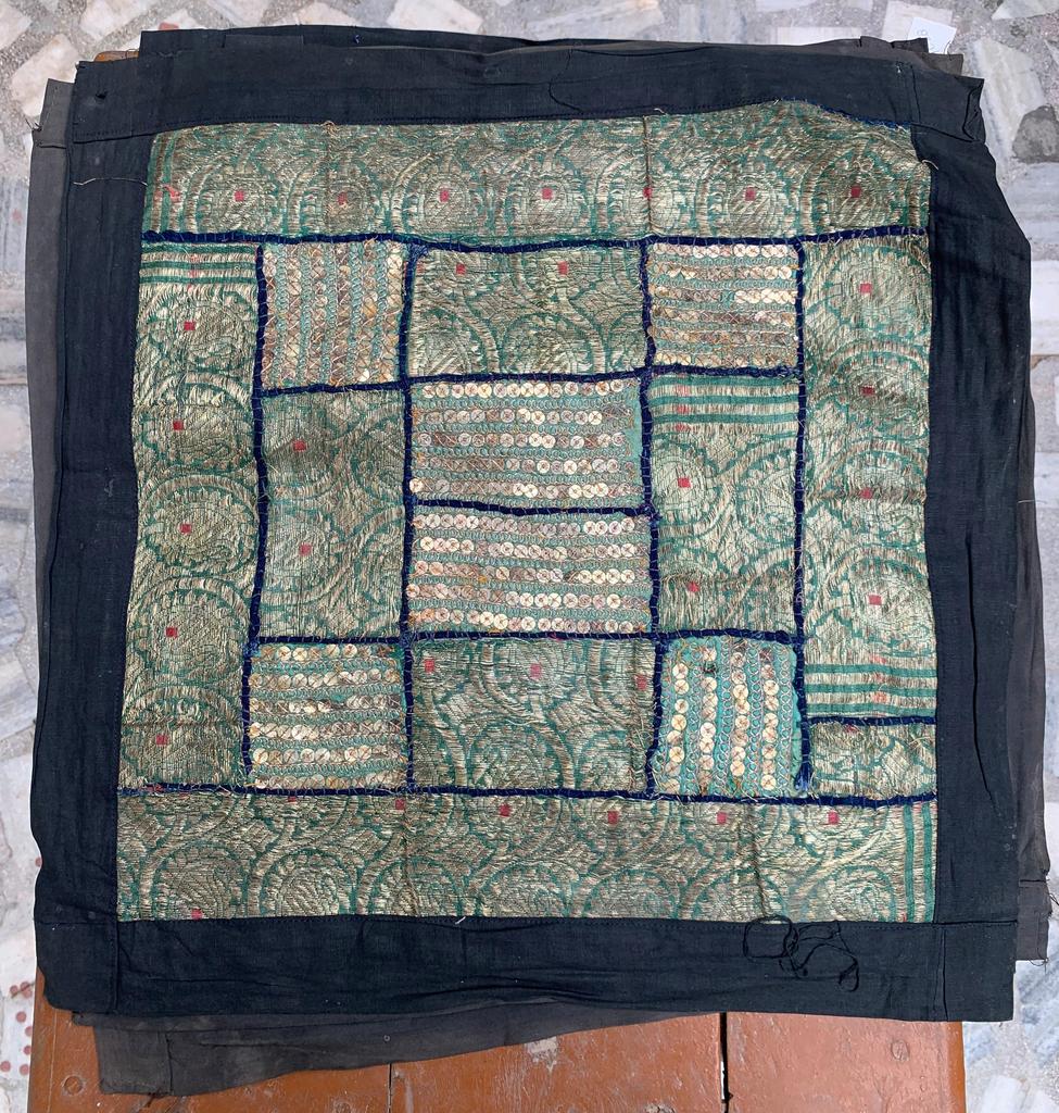 Vintage Altbestand Kissenbezug für Sofa - Ethnische Indische Patchwork-Stickerei