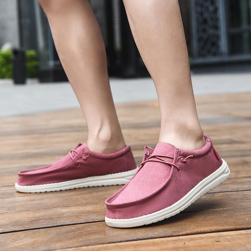 Fashion Non-Leather Casual Shoes Men Summer Loafers for Man Boat Shoes Leisure Slip-on Canvas Shoes for Men Espadrilles Homme
