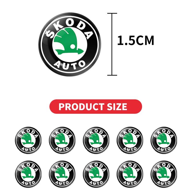 2025 Nové Pro Skoda Superb Rapid Fabia Octavia Laura VRS Yeti Roomster Klíč od auta Pouzdro na dálkový ovladač Kryt Hliníková nálepka Znak Sy