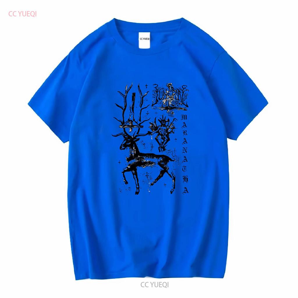 Funeral Mist Maranatha Tričko Bílé Plná Velikost S 5XL Oboustranné vintage Prané designové oblečení streetwear Unisex Všestranné