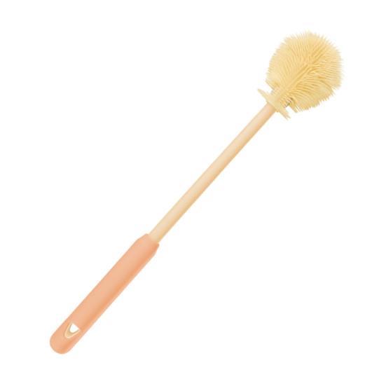 Bekerborstel Siliconen Flesborstel BPA-Vrij Voedselkwaliteit Diepe Reiniging 360-Graden Flexibel Zachte Borstelharen Hygiënisch Babyflesborstel