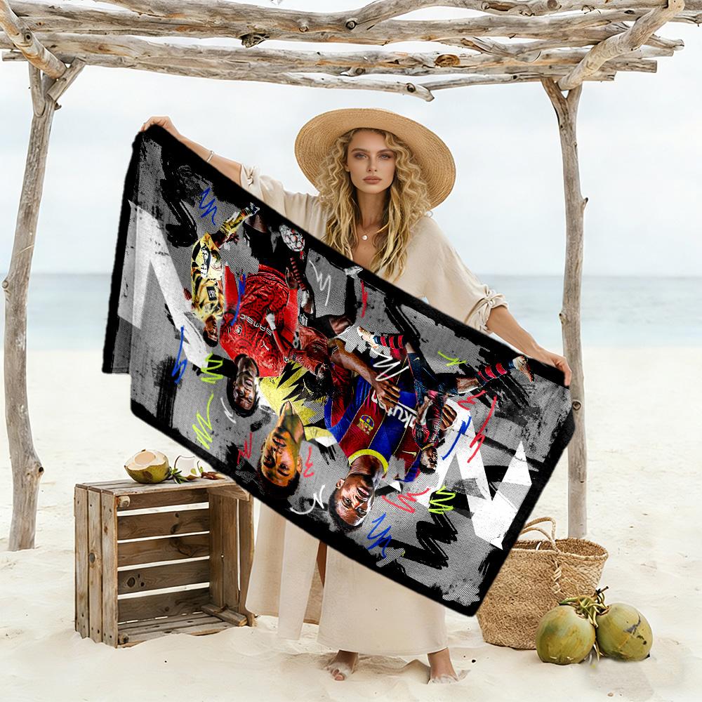 Cristiano Ronaldo Celebration Beach Towel High Absorbency & Quick-Dry Comfortable Lightweight