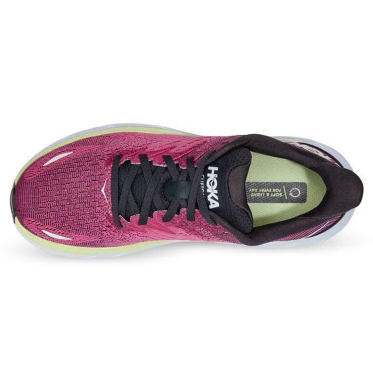HOKA One One Clifton 8 Ibis Rose Pink Green Women's 1119394-BGIR