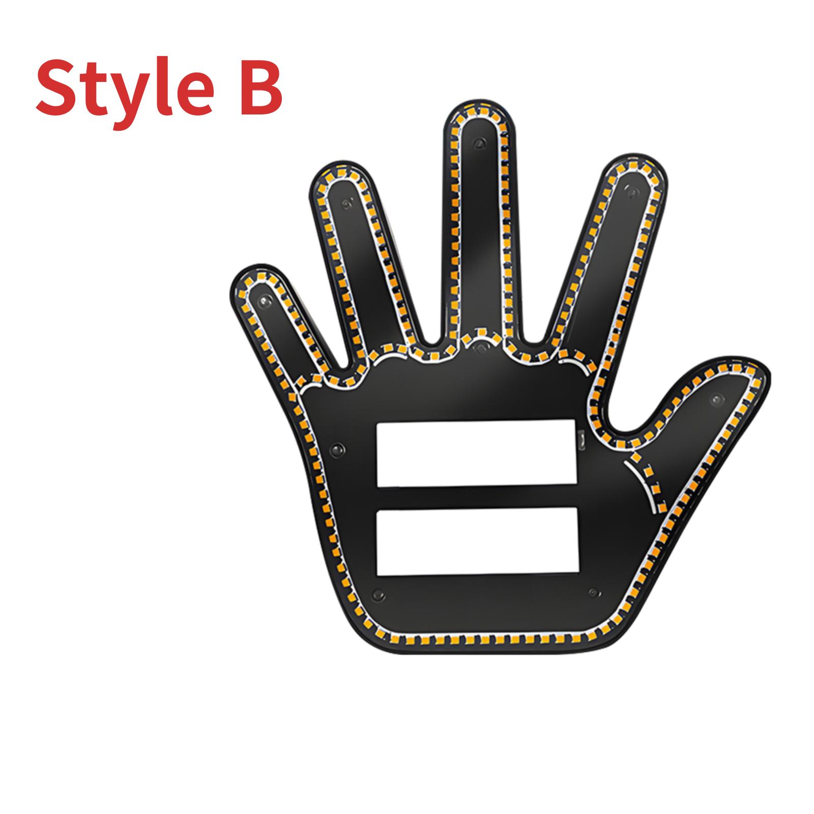 

Автомобильные пальцевые огни Пульт дистанционного управления Светодиодные ручные сигналы Предупреждающий свет Подарок Аксессуар Веселый Жест грузовика Атмосферные огни Декоративные