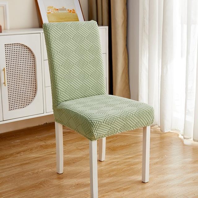 Эластичный жаккардовый чехол на стул однотонный Т-образный чехол для стула для столовой чехол для сиденья для кухни офиса свадьбы банкета дома 1 Piece 1174₽