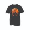 Halloween Cats Tshirt Spooky Moon Pumpkin Bat Graphic Tee Top Unisex Men & Women