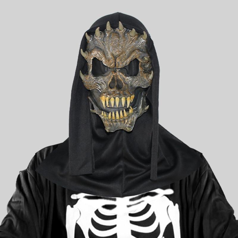 Eng rubberen monstermasker voor Halloweenfeest, kostuum, spookgezichtdecoratie