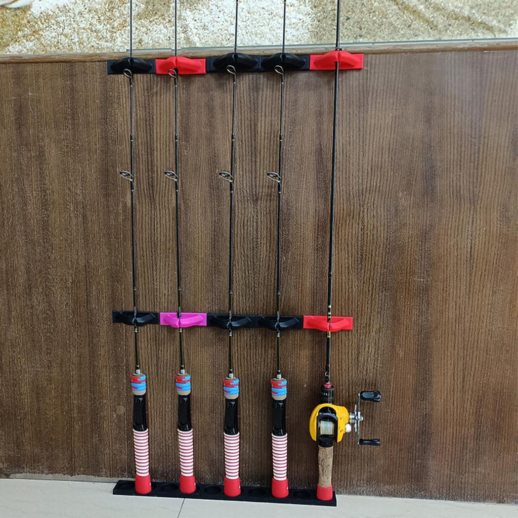 2Pcs Fishing Rod Display Clamp Fishing Rod Fixing Bracket Wall Mount Fishing Rod Fixing Clip Fishing Rod Storage Clip