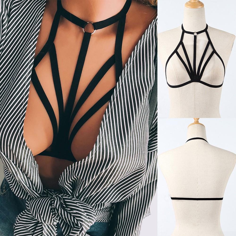 Damen Bustier Sexy Body Bandage Bustier Dessous Tops Bralette