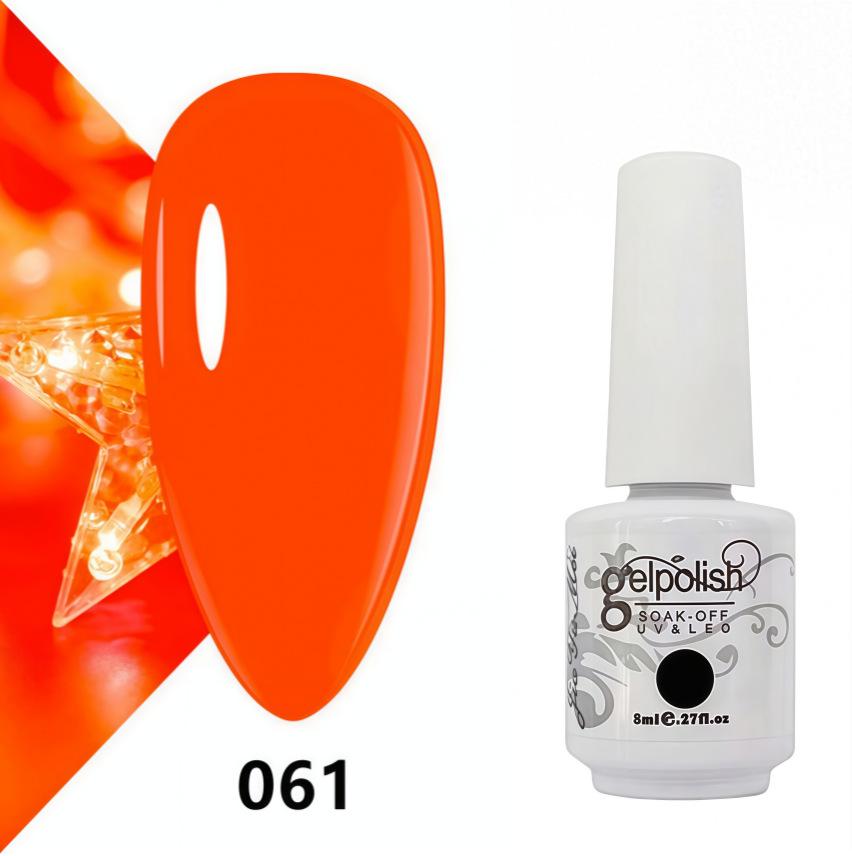 Amber Gel Polish Set: Gel Polish Manicure Kit with Whitening, Base Coat, and Sealer.