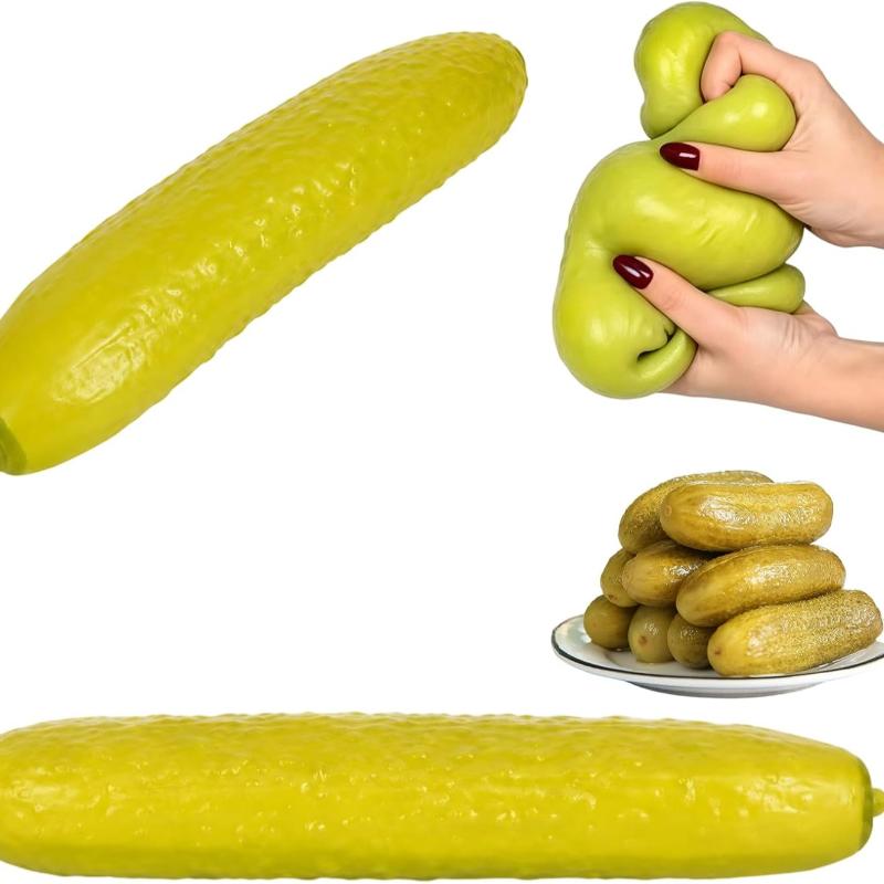Jumbo Pickle Squishy Stress Relief Set Jumbo Pickle Squishy Big Cucumber Squeeze Slow Rising Squeeze Stress Relief for Adults