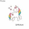 Cartoon Cat/Unicorn Patch Iron On Transfer For Clothing Cute Animal Thermal Transfer For Clothes Thermo Sticker On Clothes Decor