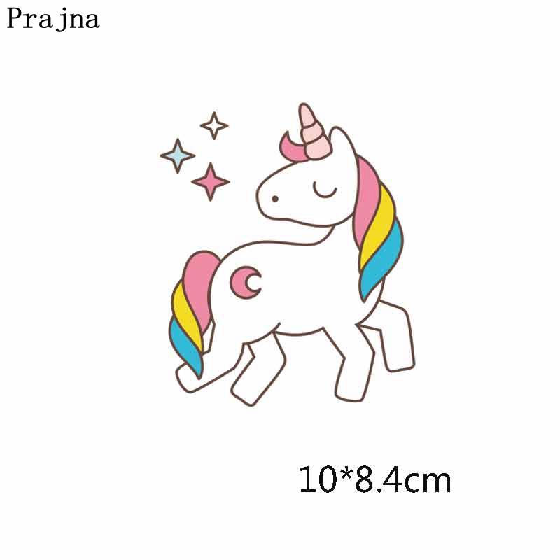 Cartoon Cat/Unicorn Patch Iron On Transfer For Clothing Cute Animal Thermal Transfer For Clothes Thermo Sticker On Clothes Decor