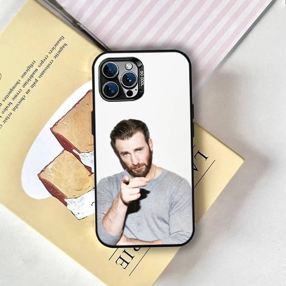 Chris Evans (1) Phone Case For iPhone 17,16,15,14,13,12,11 Plus,Pro Max,XS,Colorful Silver Phone case Funda Cover