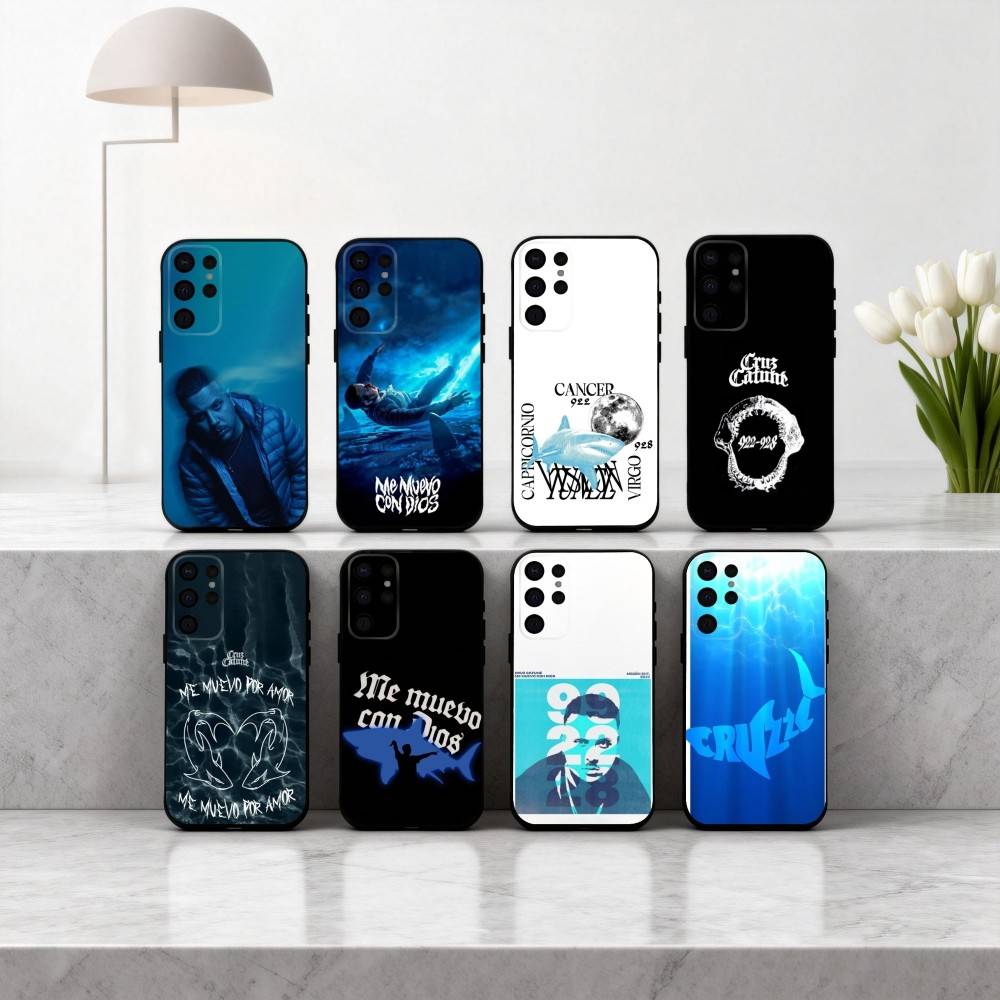 C-Cruz Cafune Me M-Muevo Con Dios Phone Case For Samsung S25,24,23,22,30,21,10,9,Ultra,Plus,Lite,FE,4,5 G Soft Black Case