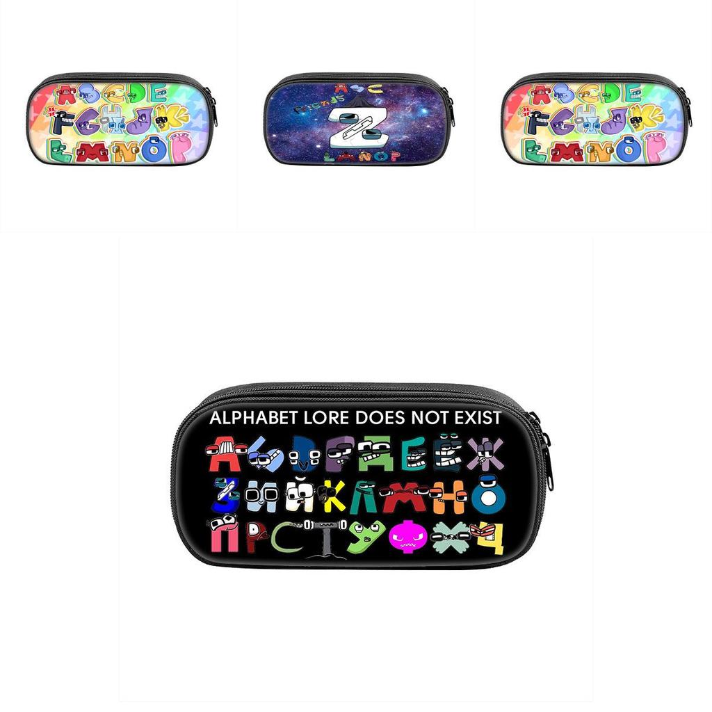 Alphabet Lore Federmäppchen mit Reißverschluss für Kinder und Jugendliche Schulorganisation