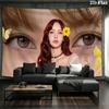 Blackpink Custom Name Wall Tapestry Aesthetic Wall Hanging Printed Fabric Blanket Decorative Tapestries for Bedroom Living Room Home Decor