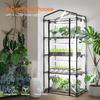 Indoor Greenhouse with Grow Light Mini Green House 4 Pack 20W Full Spectrum Plant Lights Timer Plant Shelf Tent for Indoor Plan