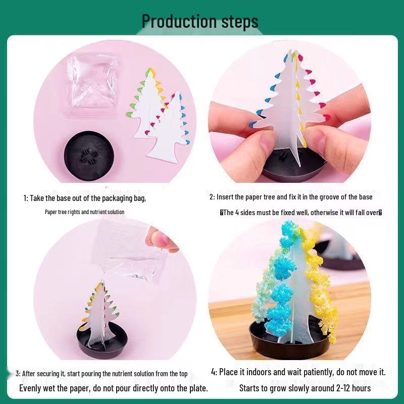Magic Blooming Christmas Tree: Creative Crystal Tree Toy and Gift for Children