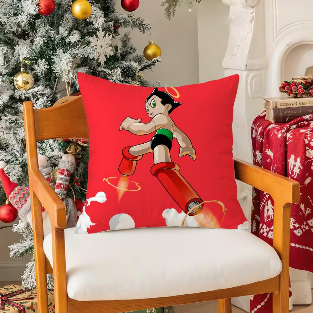 Anime A-Astro B-Boy Pillow Case Silky Elegant Comfort Sofa Bed Invisible Zipper