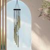 12 Tubes Rotating Solid Wood Aluminum Pipe Wind Chime Waterproof 12 Pipe Classic Matching Music Wind Chime Home Decoration