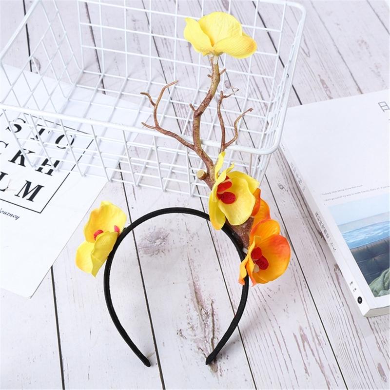 Cute Tree Branch Reindeer Antler Hair Hoop Women Photography Makeup Headband for Christmas Party Hair Accessories