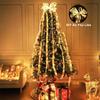 Christmas LED Silk Ribbon Lights - Double Layer Luminous Satin String for Tree Decorations