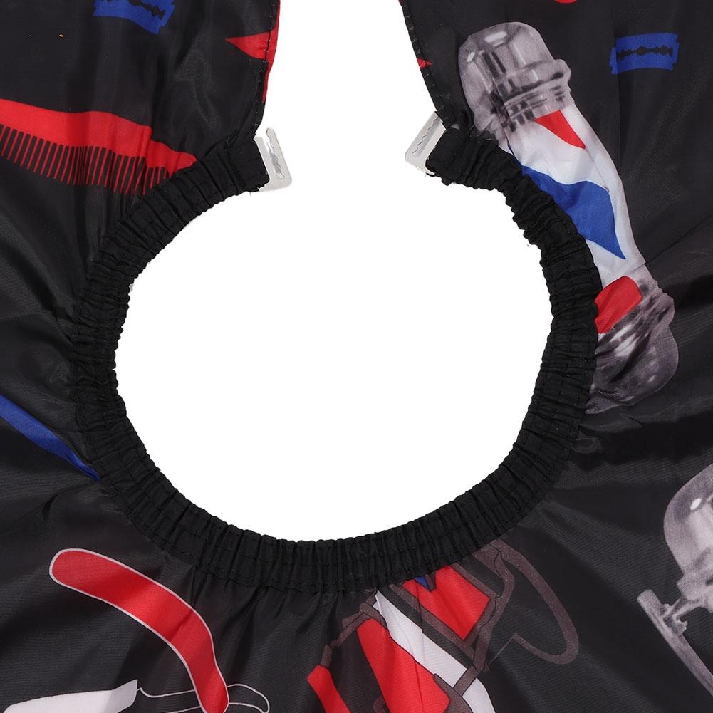 Fashionable Barber Shop Hairdressing Cape Hair Cutting Apron Hair Beauty Tool 160x140cm (Black)