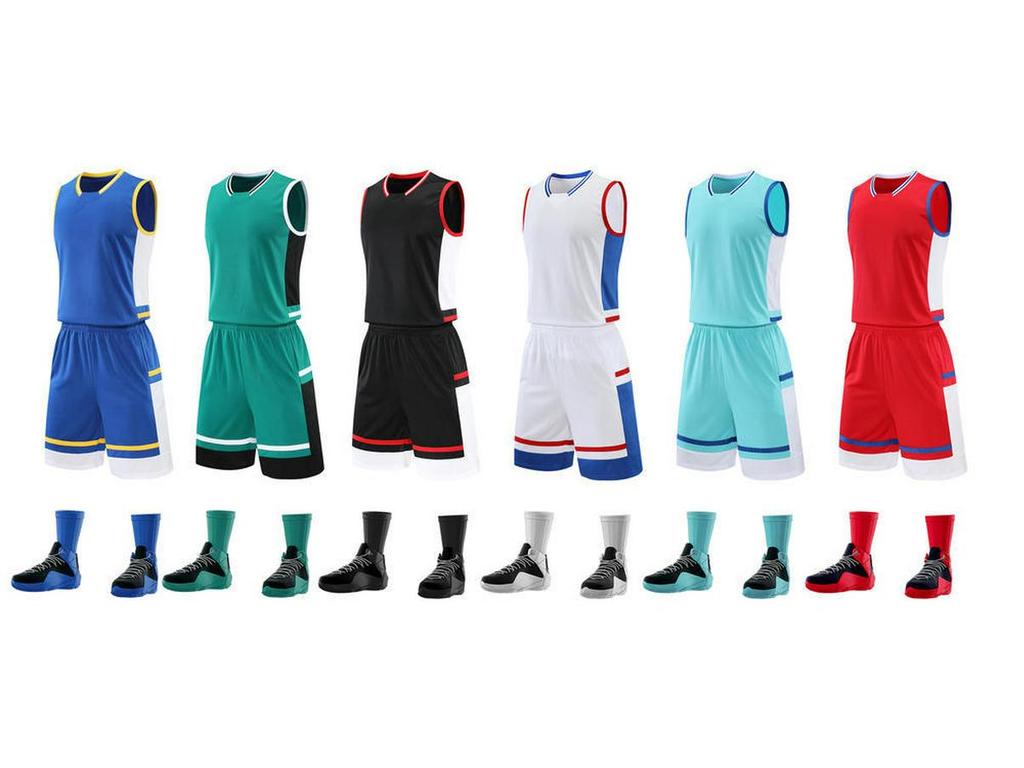 Children's and Adult Basketball Uniform Set - Team Competition Jersey
