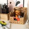 Handmade Woven Storage Basket Desktop Storage Basket Home Sundries Organizer Snack Toys Storage Baskets Desktop Container