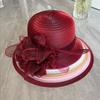 Hat Women'S Organza Sun Hat Middle-Aged And Elderly Sunscreen Folding Cool Hat Summer Travel Casual Versatile Beach