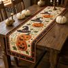 Decoración de Mesa de Comedor de Otoño Camino de Mesa de Otoño, Calabaza Acolchada Suministros Rústicos para Fiesta de la Cosecha Cubierta de Granja para Halloween, Café Resistente al Calor