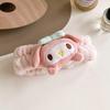 Cute Cinnamoroll High-Elasticity Headband for Women: Perfect for Face Masks, Makeup, and Hair Accessories, with Plush Wristband.