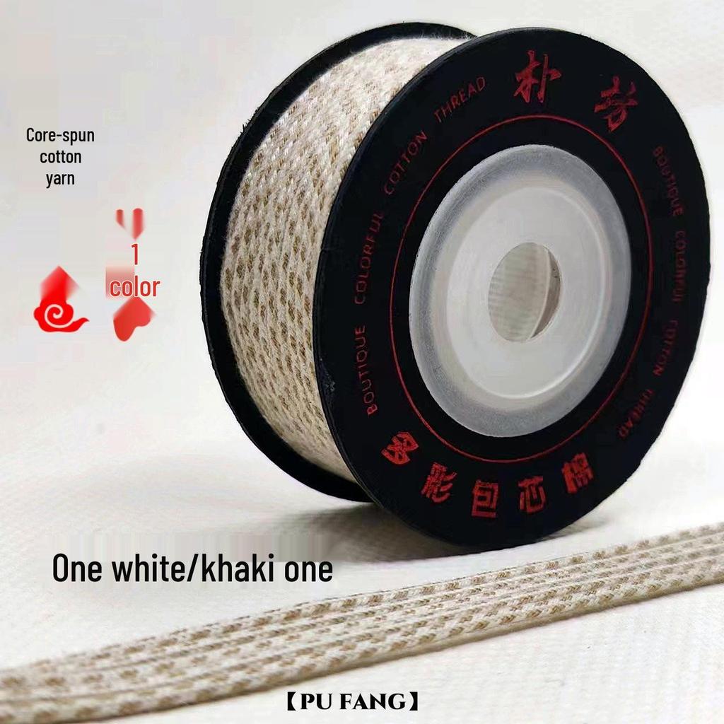 Large Roll Braided Core-Spun Cotton Cord for Hand-Woven Wenwan and Star Moon Vajra Bracelets