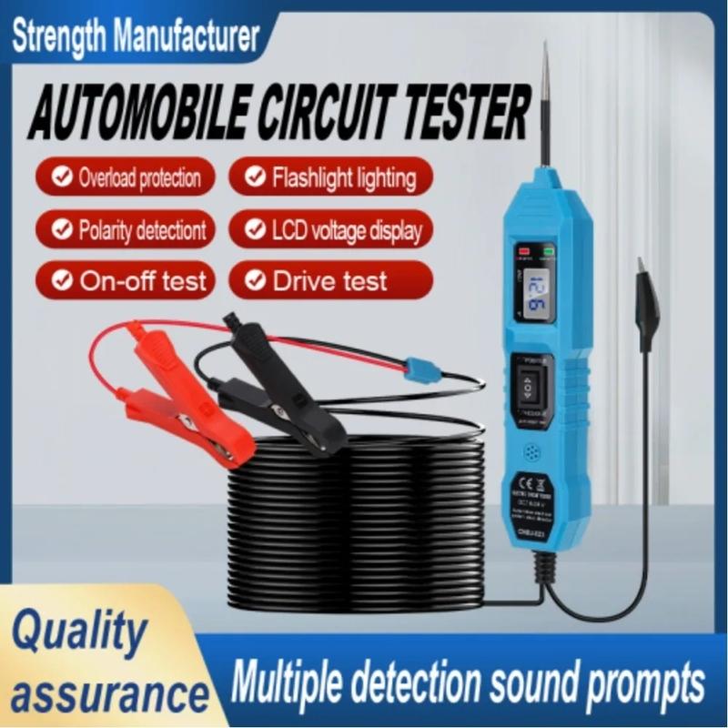 Electric Circuit Tester Car Electrical System Tester Automobile Circuit Tester With Power Switch Vehicle Diagnosti